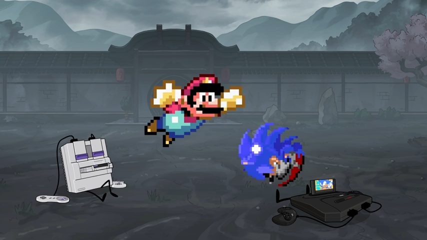 Console Wars NINTENDO Vs SEGA 0 34 Screenshot Newgrounds
