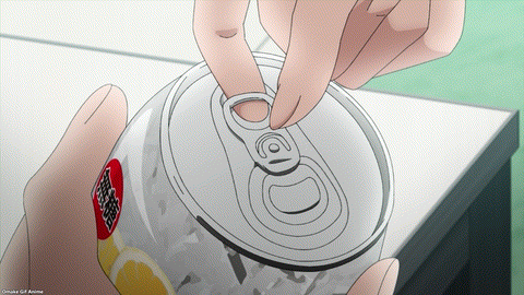 Kaii To Otome To Kamikakushi Episode 4 Sumireko Drinks Canned Cocktail