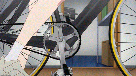 Rinkai! Episode 3 Izumi Balances On Bike