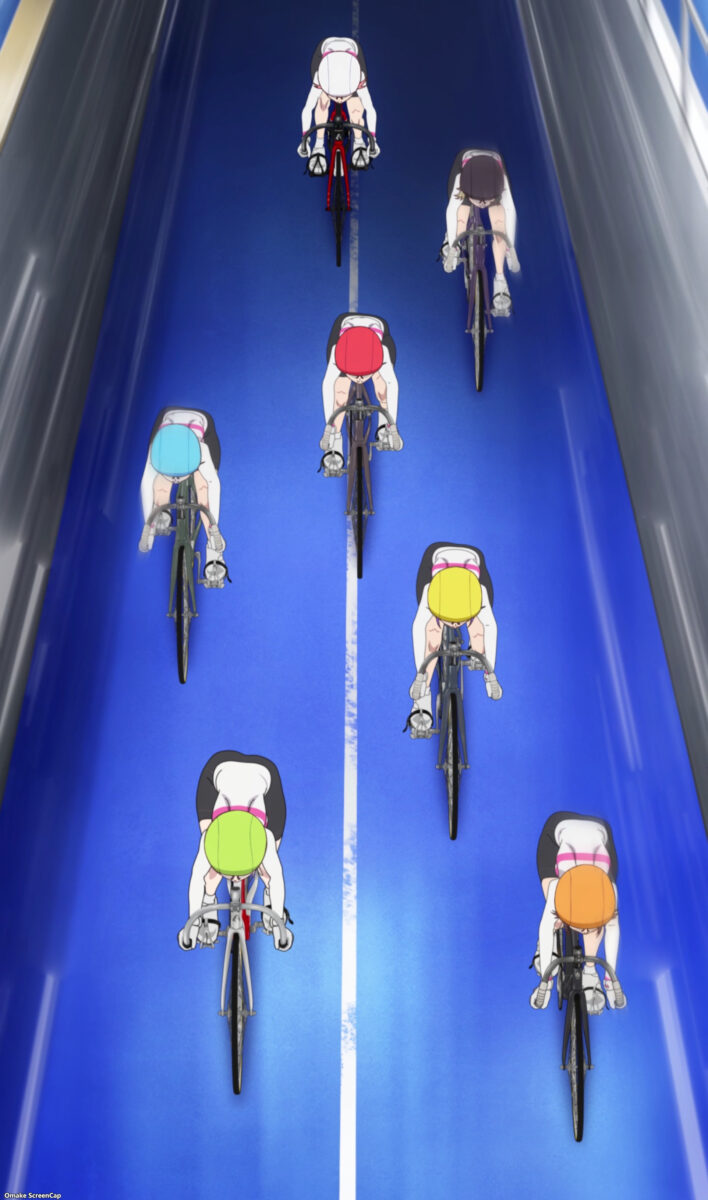 Rinkai! Episode 4 Cyclists Train On Track