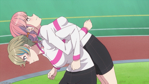 Rinkai! Episode 4 Kinusa Miko Back Stretches