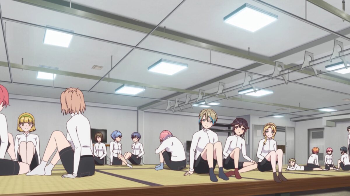 Rinkai! Episode 7 Track Cyclists Rest Between Heats