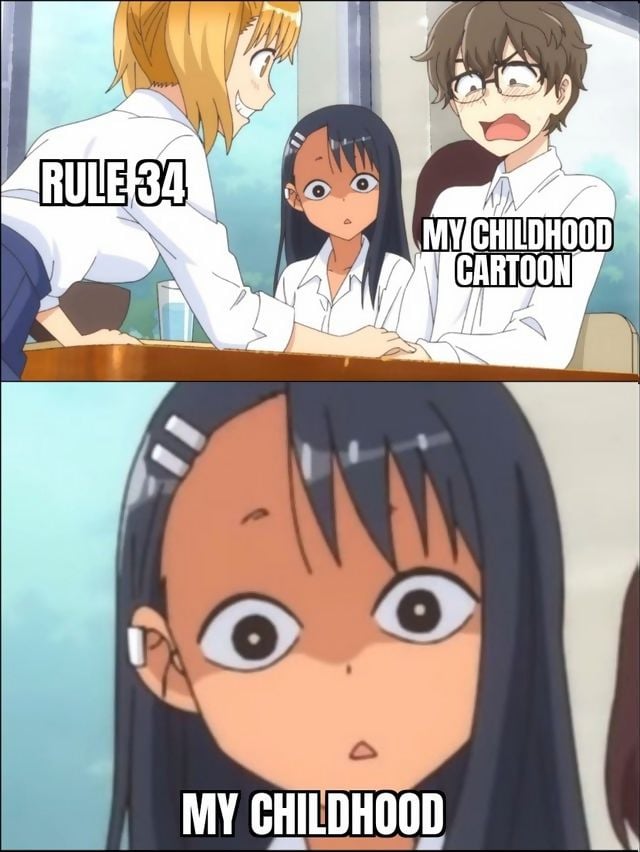 Rule 34 My Childhood Cartoon Meme