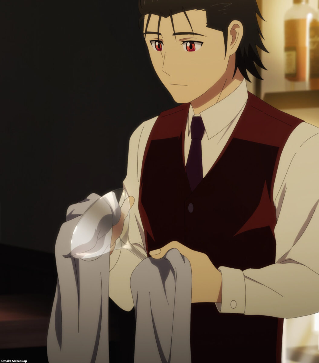 Bartender Glass Of God Episode 10 Sasakura Wipes Glass