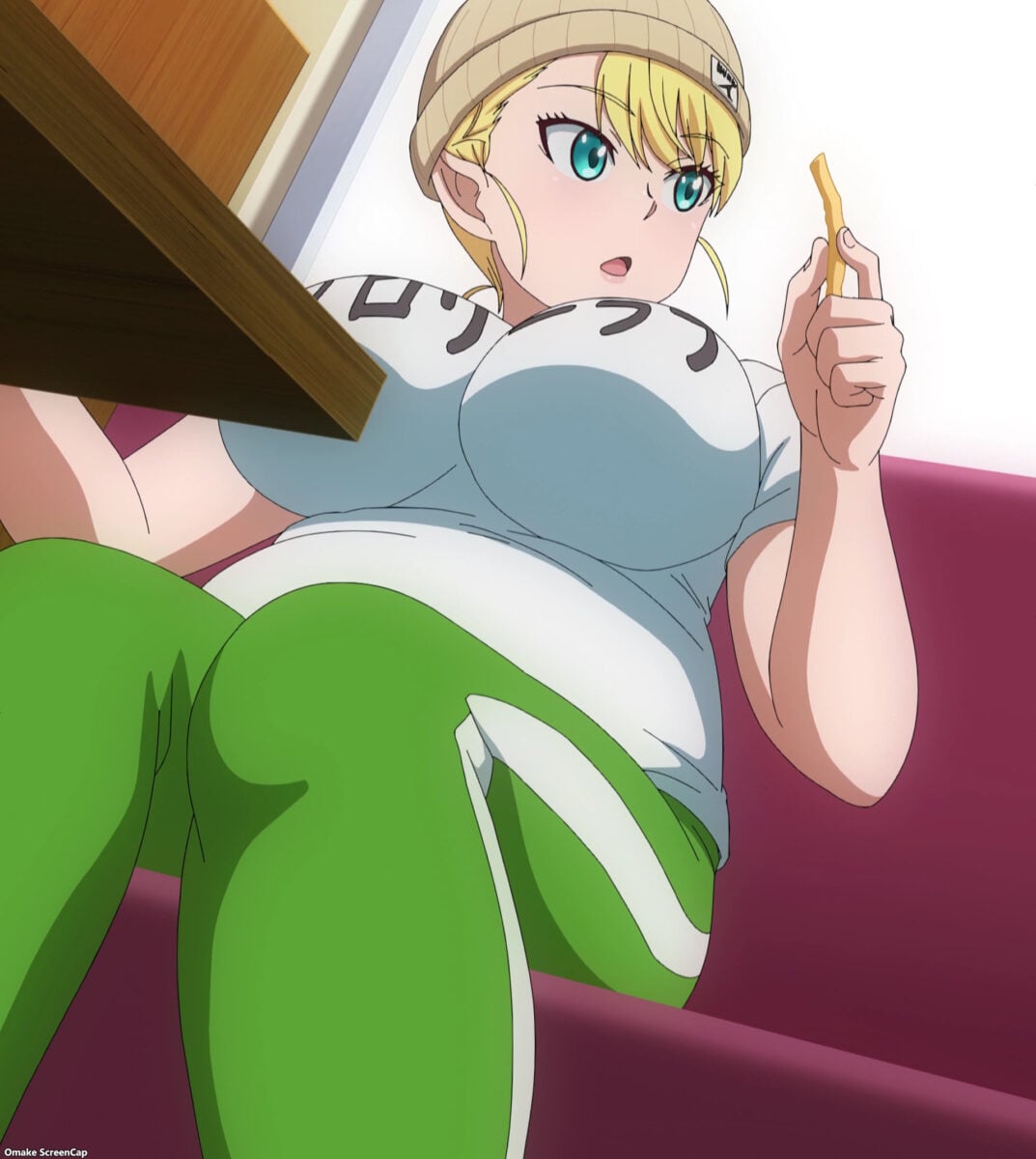 Elf San Wa Yaserarenai Episode 1 Elfuda Holds French Fry