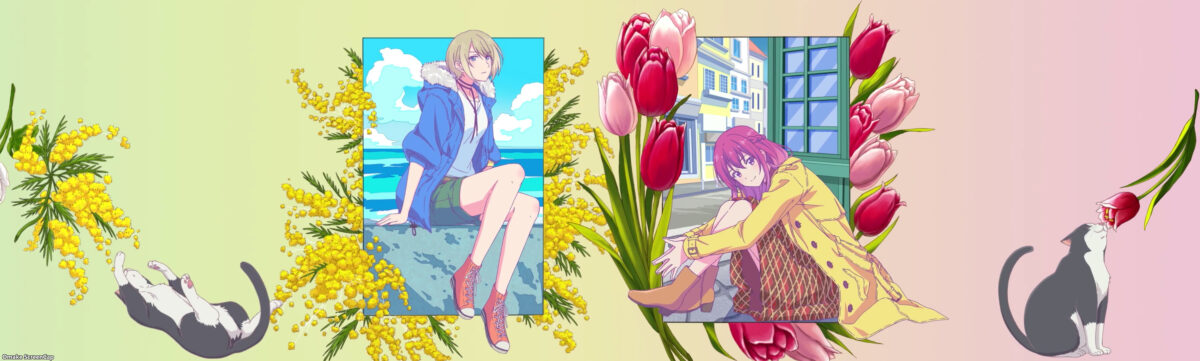 Goddess Cafe Terrace ED Akane Ouka Flowers And Sachiko Cat