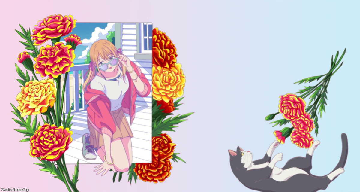 Goddess Cafe Terrace ED Riho Flowers And Sachiko Cat