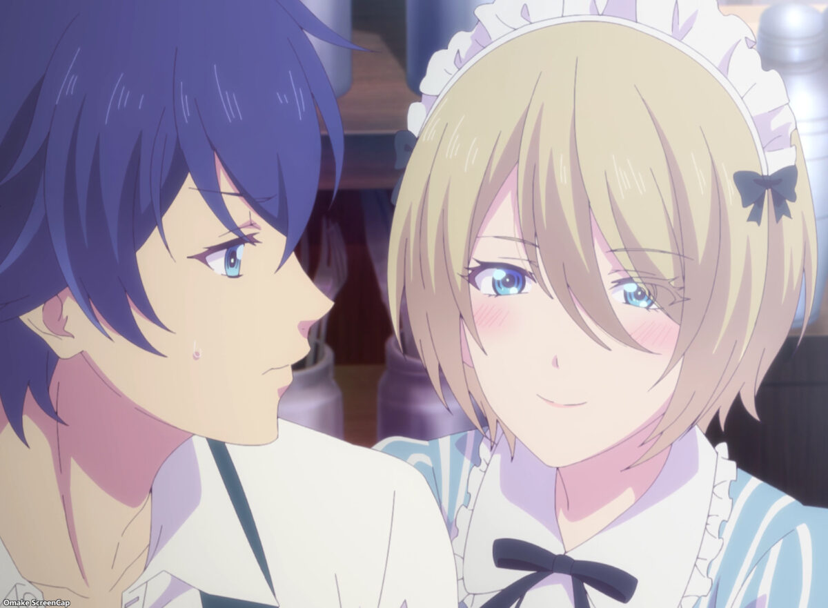 Goddess Cafe Terrace Episode 13 Akane Hangs On To Hayato