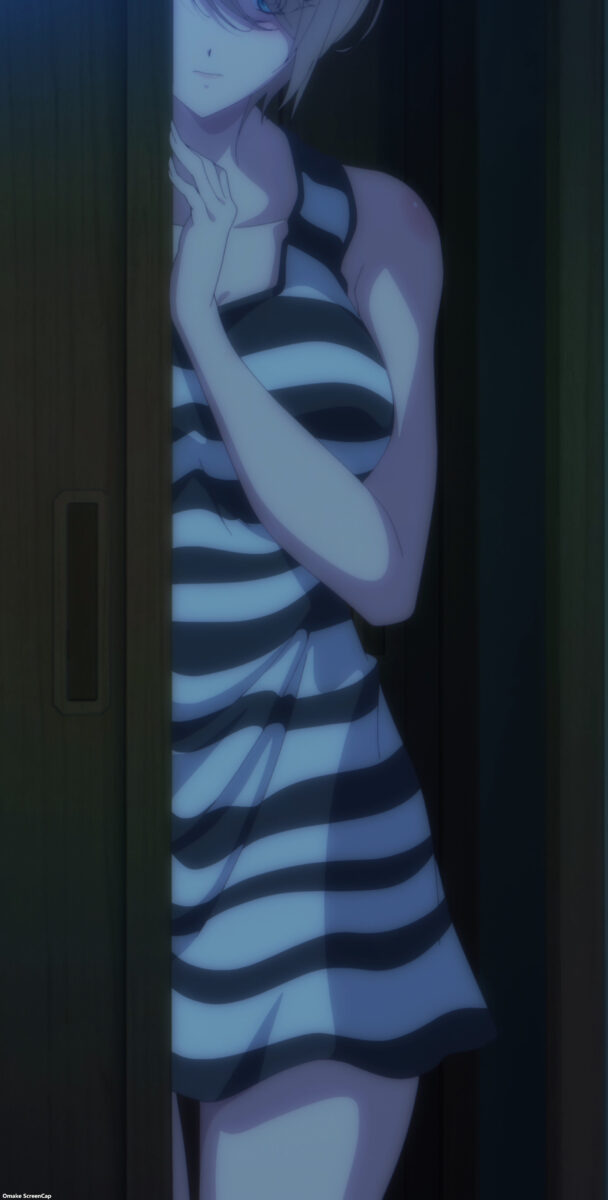 Goddess Cafe Terrace Episode 13 Akane At Bedroom Door