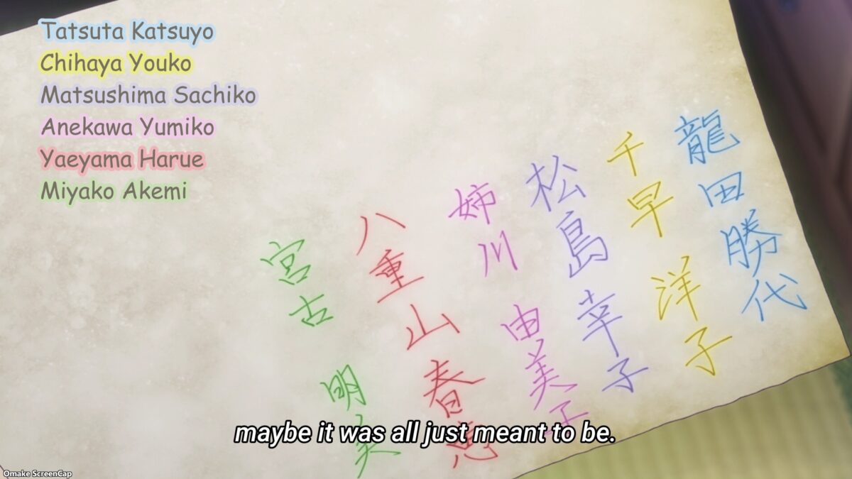 Goddess Cafe Terrace Episode 13 Grandma Maiden Names