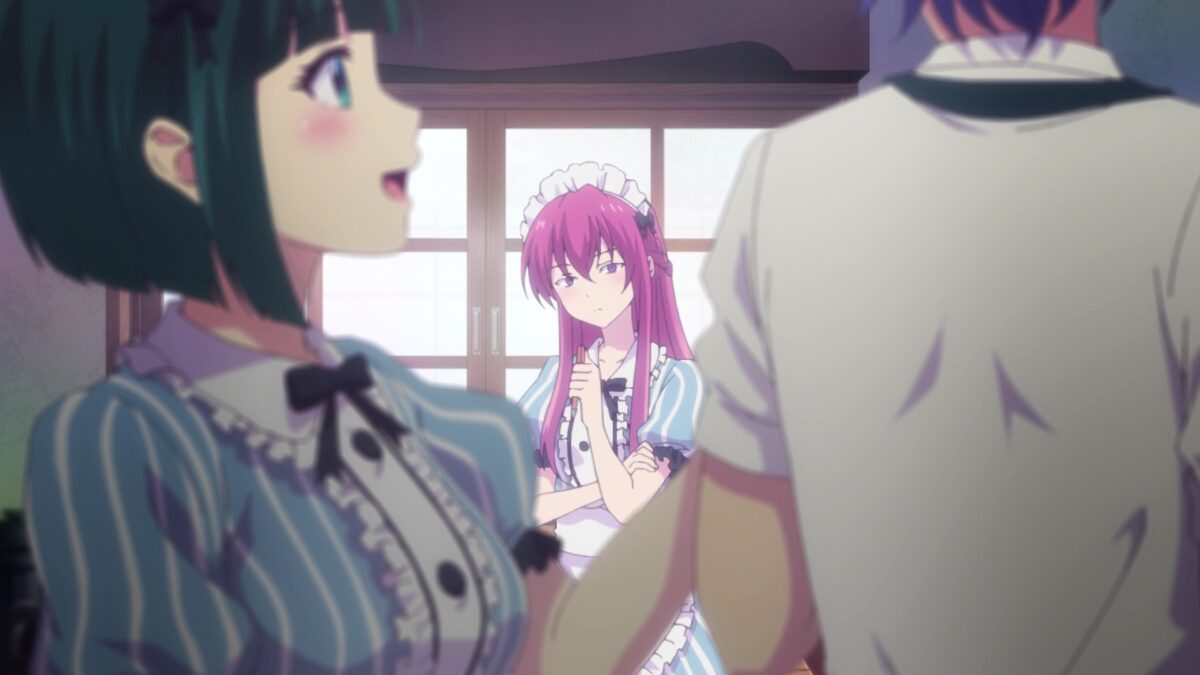 Goddess Cafe Terrace Episode 13 Ouka Watches Shiragiku PDA