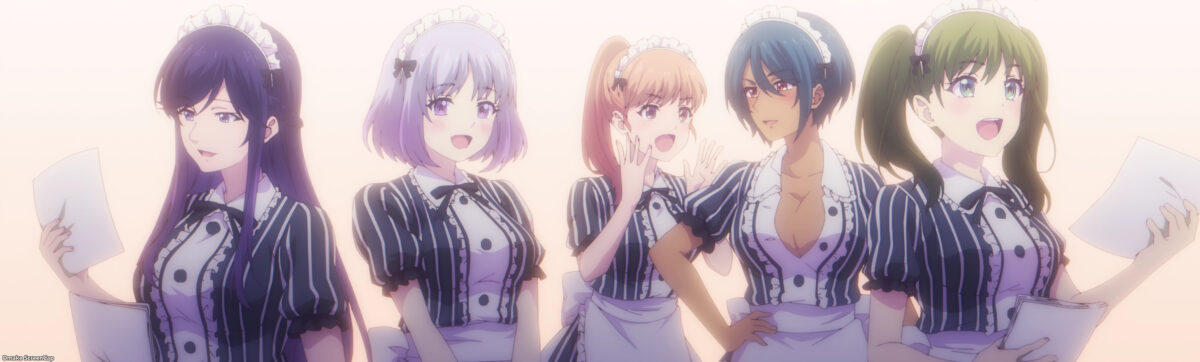 Goddess Cafe Terrace Episode 14 Family Staff Pass Out Flyers