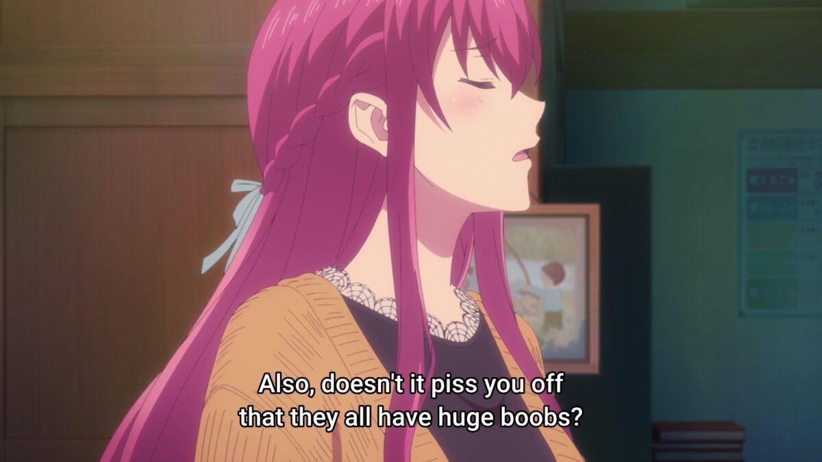 Goddess Cafe Terrace Episode 14 Ouka Complains About Huge Boobs