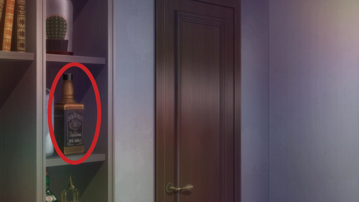 Goddess Cafe Terrace Episode 14 Whiskey Bottle