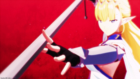 Hazurewaku ED Seras CGI Elf Points Sword