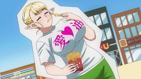 Plus Sized Elf OP Elfuda Eats Fries