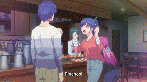 Goddess Café Terrace Episode 15 Ami Yells Pinchos