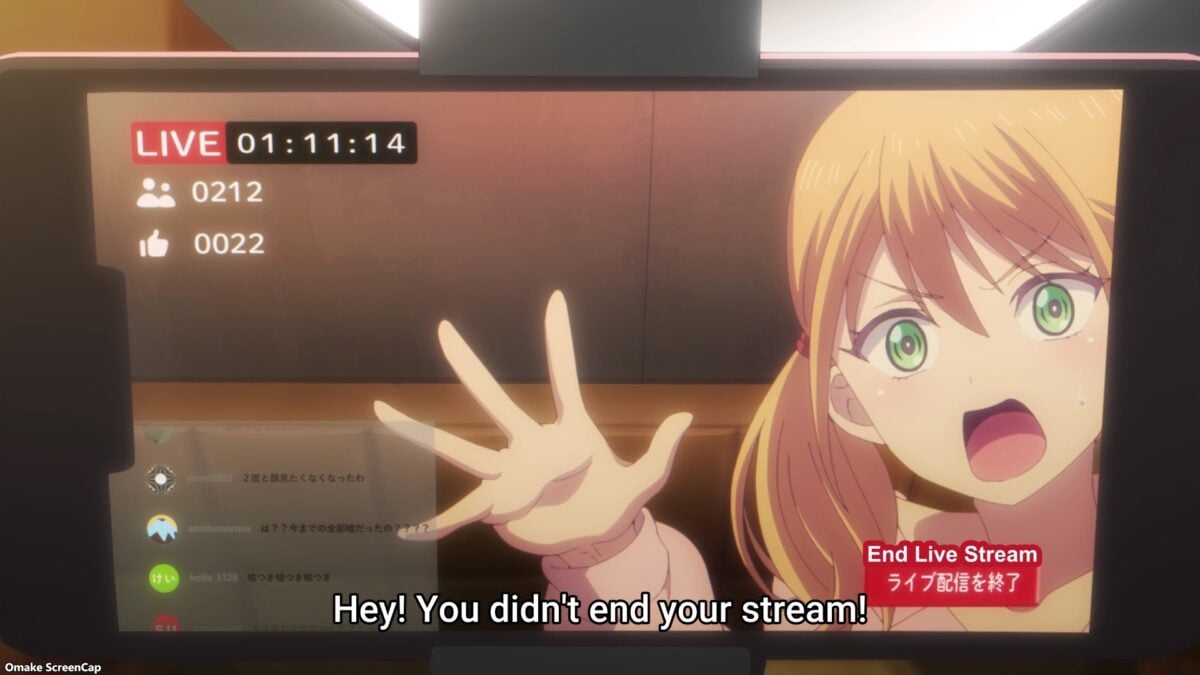 Goddess Café Terrace Episode 15 Riho Finds Streaming Mistake