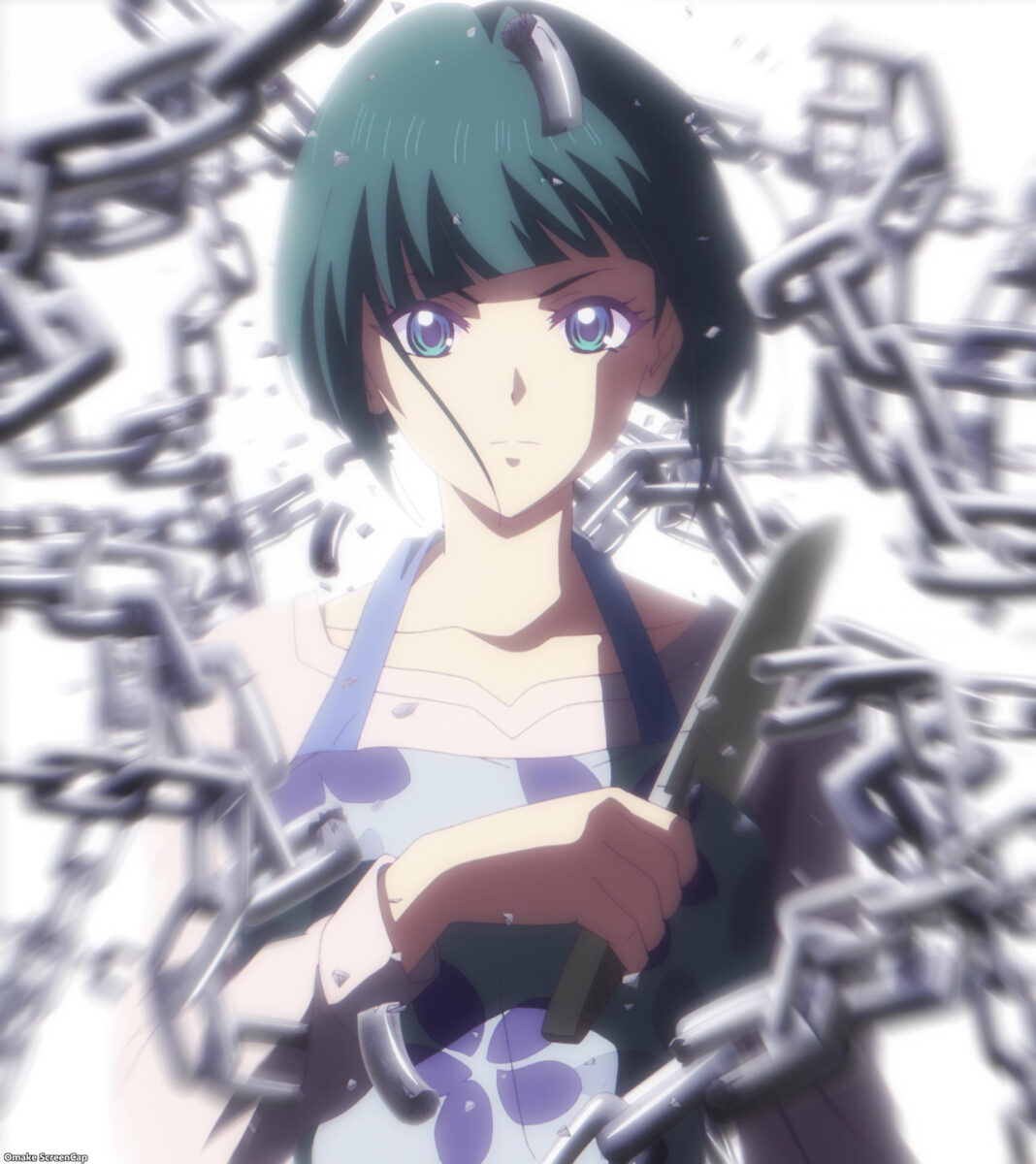 Goddess Café Terrace Episode 15 Shiragiku Knife And Chains