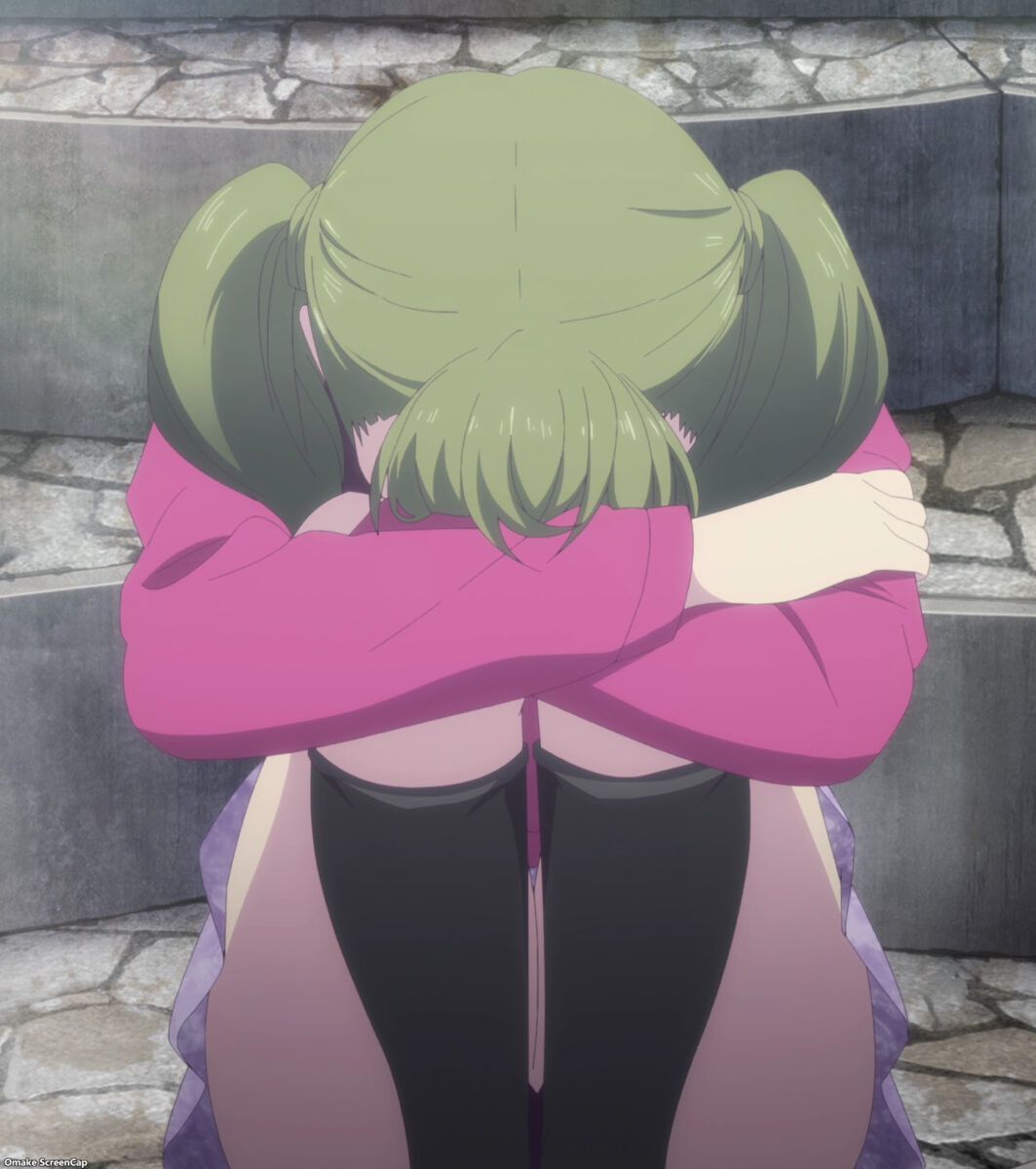 Goddess Cafe Terrace Episode 16 Ririka Hugs Knees