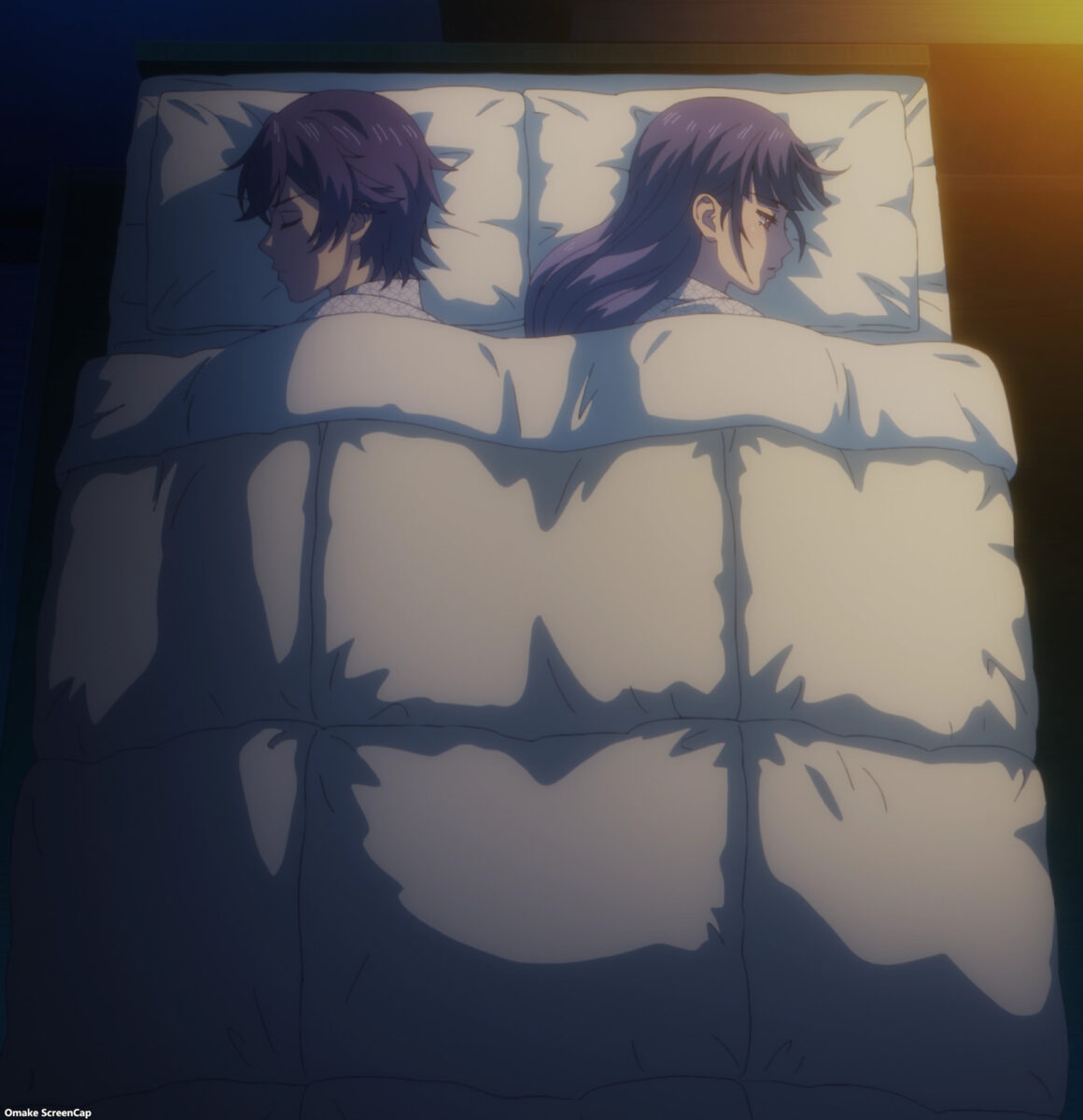 Goddess Cafe Terrace Episode 17 Hayato Ami Share A Futon