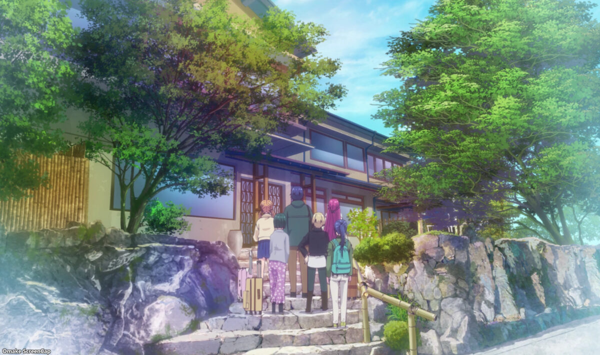 Goddess Cafe Terrace Episode 17 Kasukabe Party At Fancy Hot Springs Inn