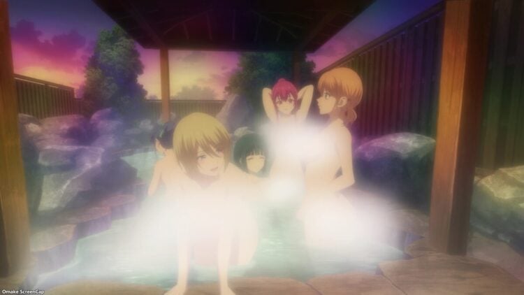 Goddess Cafe Terrace Episode 17 Steamy Onsen Coverage