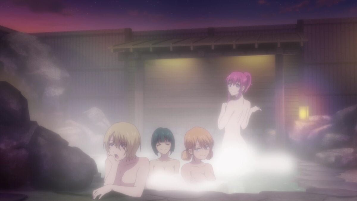 Goddess Cafe Terrace Episode 18 Girls Enjoy Open Air Bath