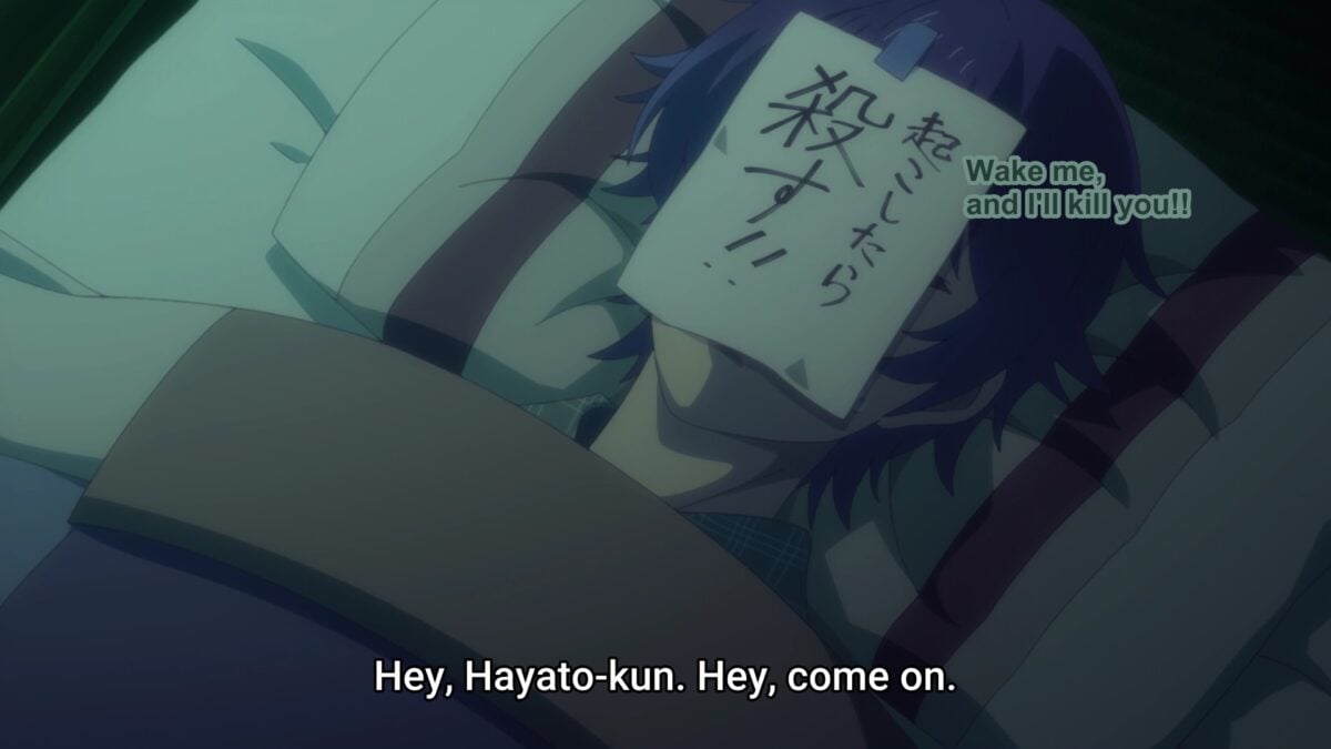 Goddess Cafe Terrace Episode 19 Hayato Warning Note