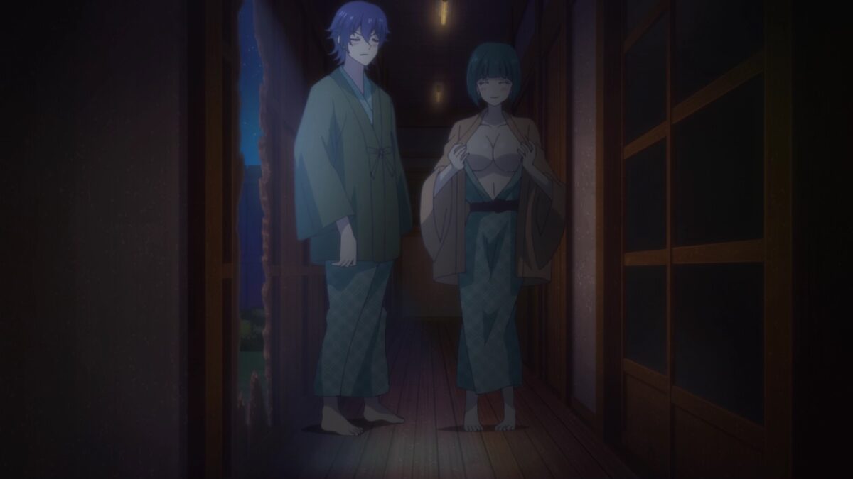 Goddess Cafe Terrace Episode 19 Shiragiku Opens Robe