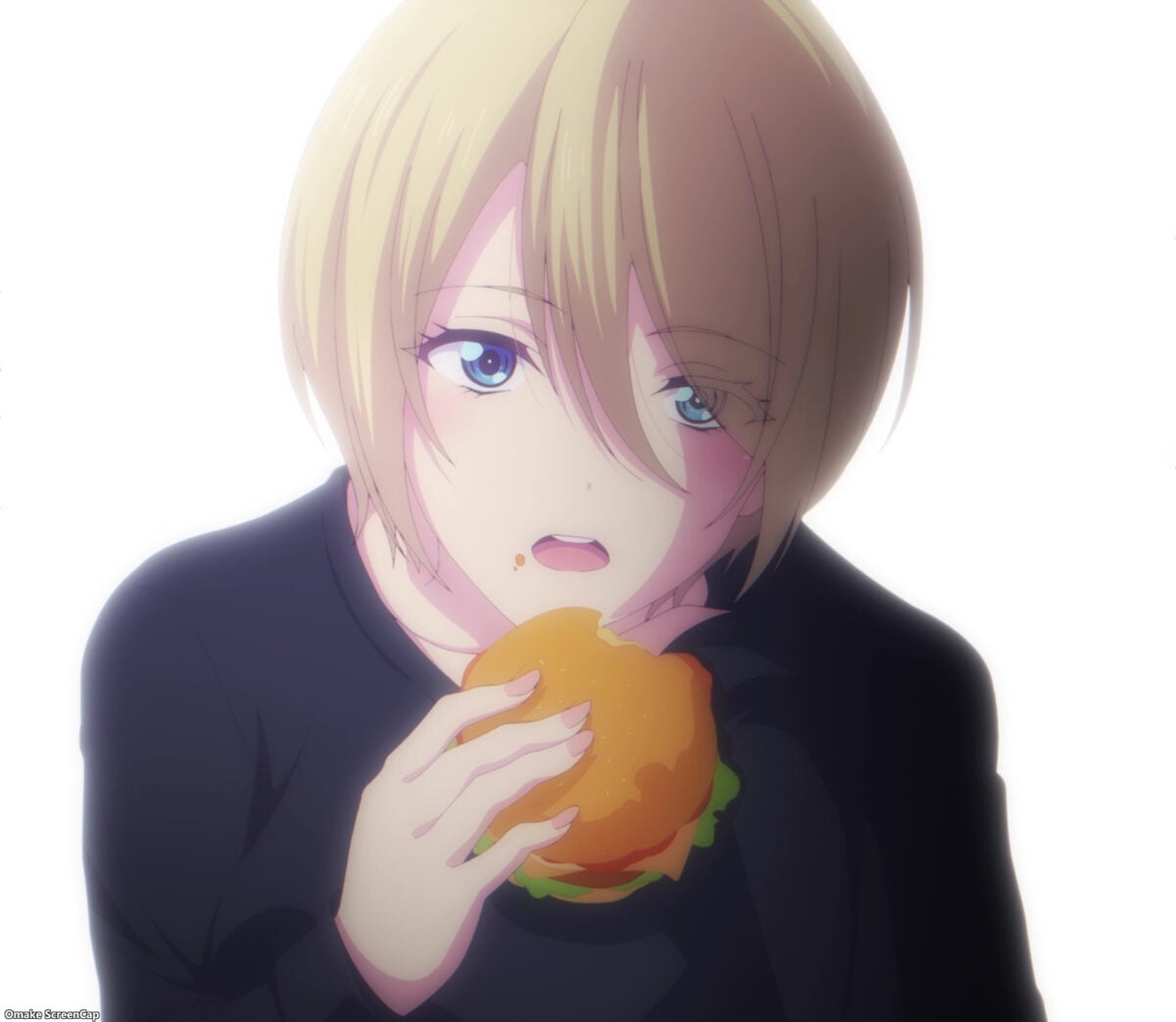 Goddess Cafe Terrace Episode 20 Akane Bites Burger