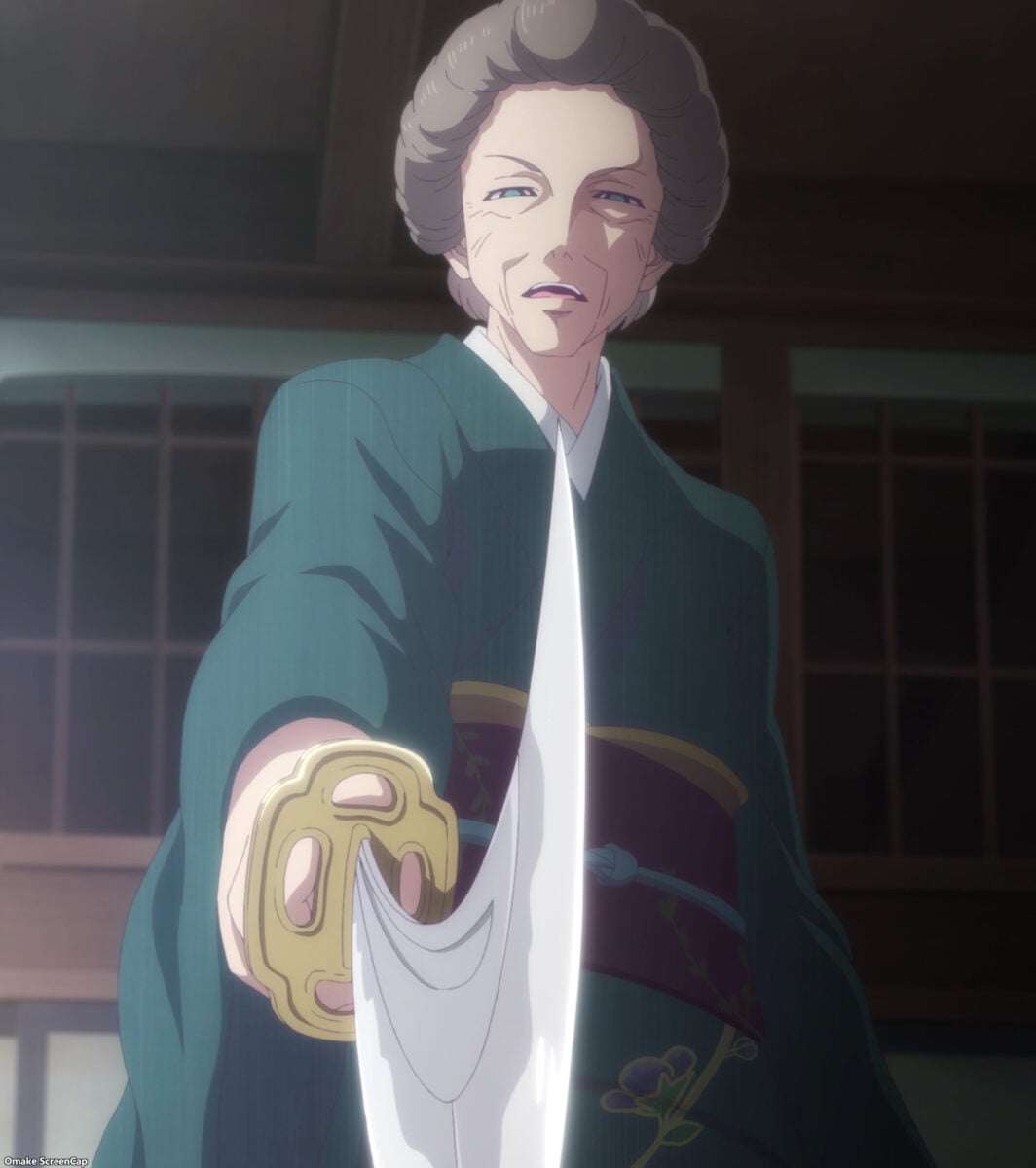 Goddess Cafe Terrace Episode 20 Grandma Youko Holds Katana