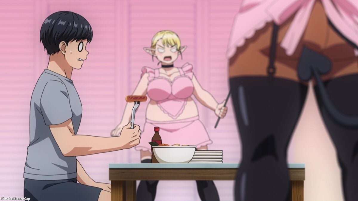 Plus Sized Elf Episode 5 Satero Forces Naoe To Eat