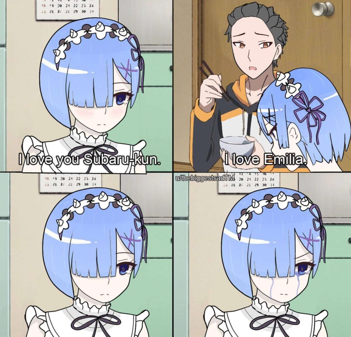 Rem From Re Zero Blue Haired Anime Girl