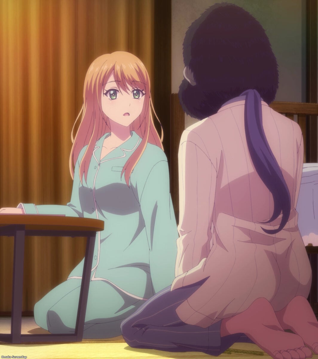 Goddess Cafe Terrace Episode 21 Ami Gorilla Mask Talks To Riho