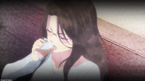 Goddess Cafe Terrace Episode 21 Riho Mother Drinks Whiskey