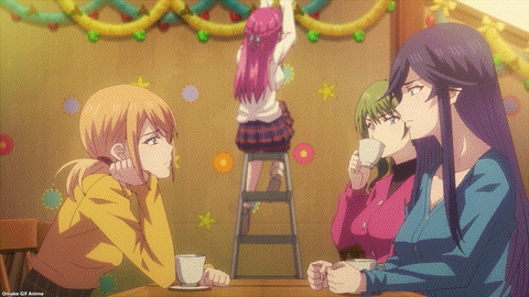 Goddess Café Terrace Episode 22 Mao Pounds Table