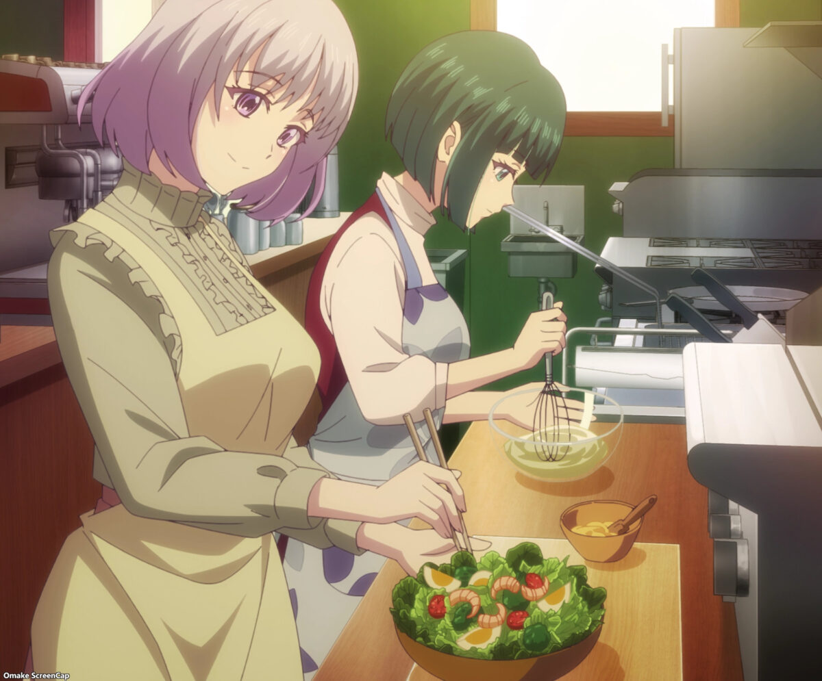 Goddess Café Terrace Episode 22 Moemi Shiragiku Cook Christmas Party Feast