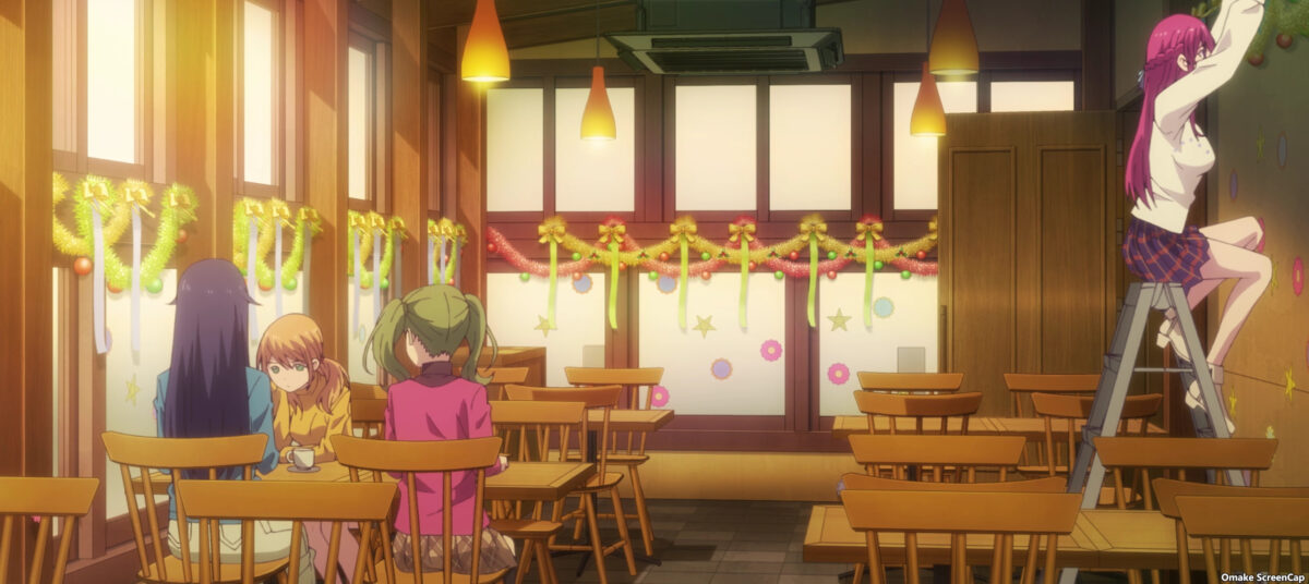 Goddess Café Terrace Episode 22 Ouka Christmas Decorates Chiyoda Diner