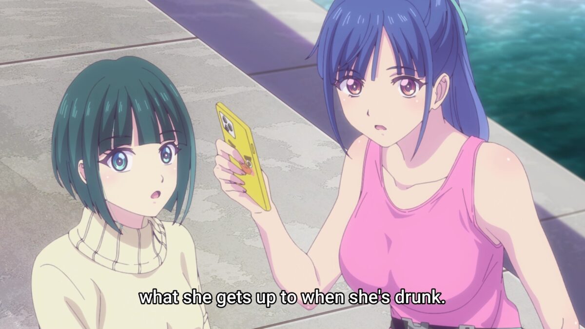 Goddess Café Terrace Episode 22 Shiragiku Drunk Behavior Proof