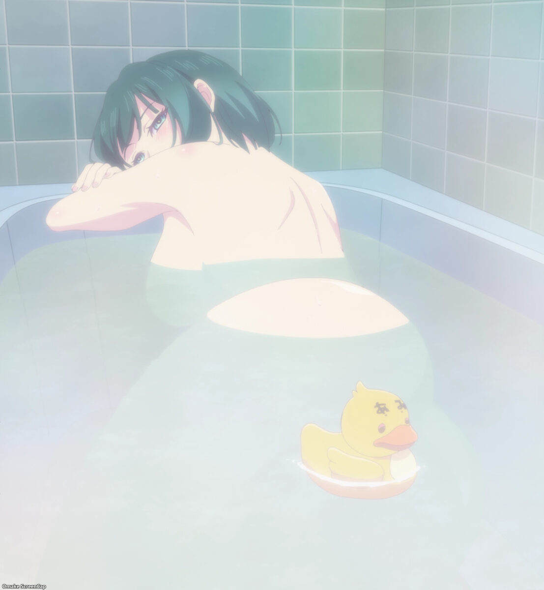 Goddess Café Terrace Episode 22 Shiragiku Soaks In Bathtub