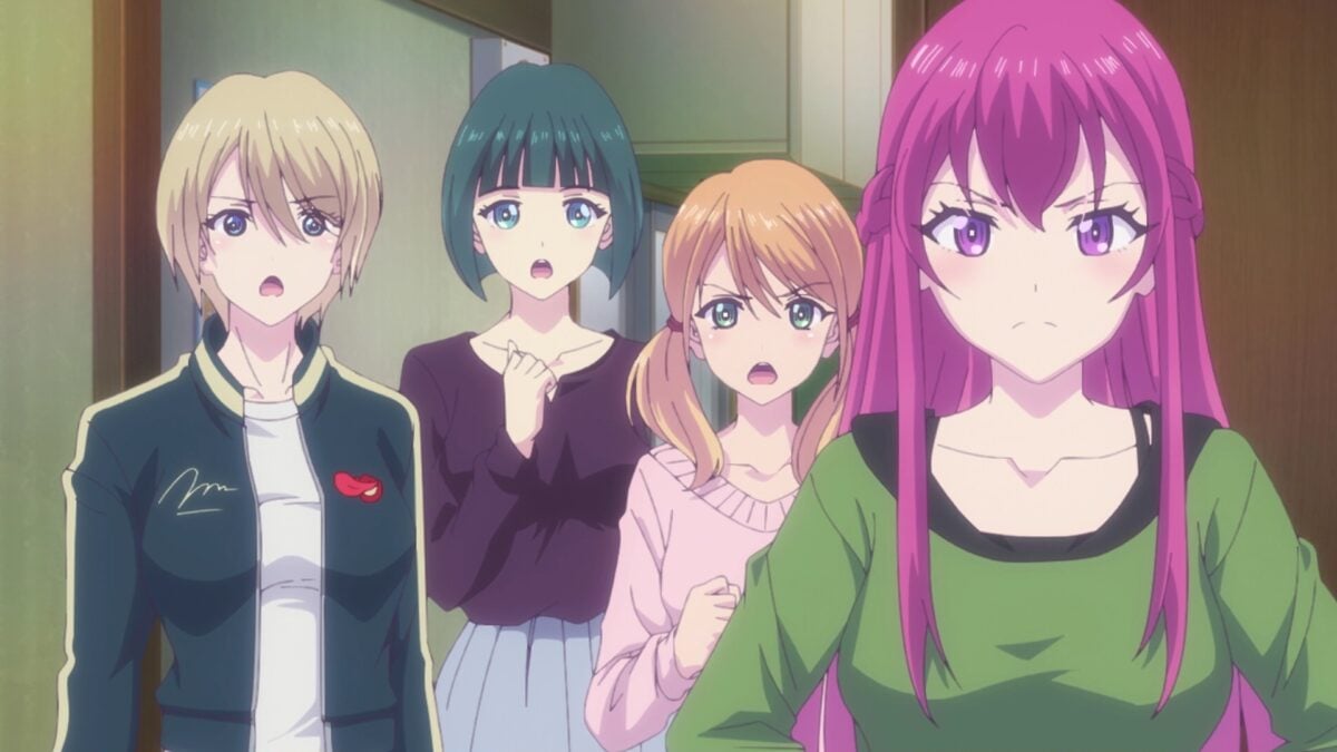 Goddess Café Terrace Episode 23 Girls Catch Laundry Lewdness