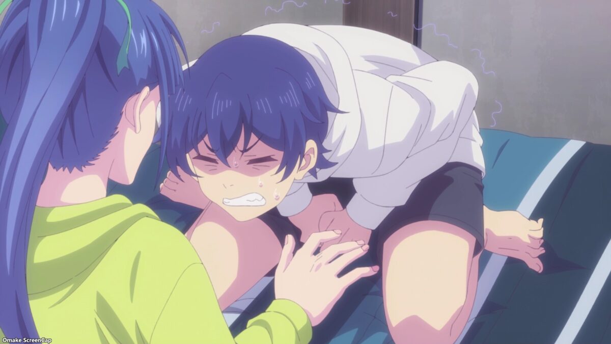 Goddess Café Terrace Episode 23 Hayato Holds Injured Sushi Roll