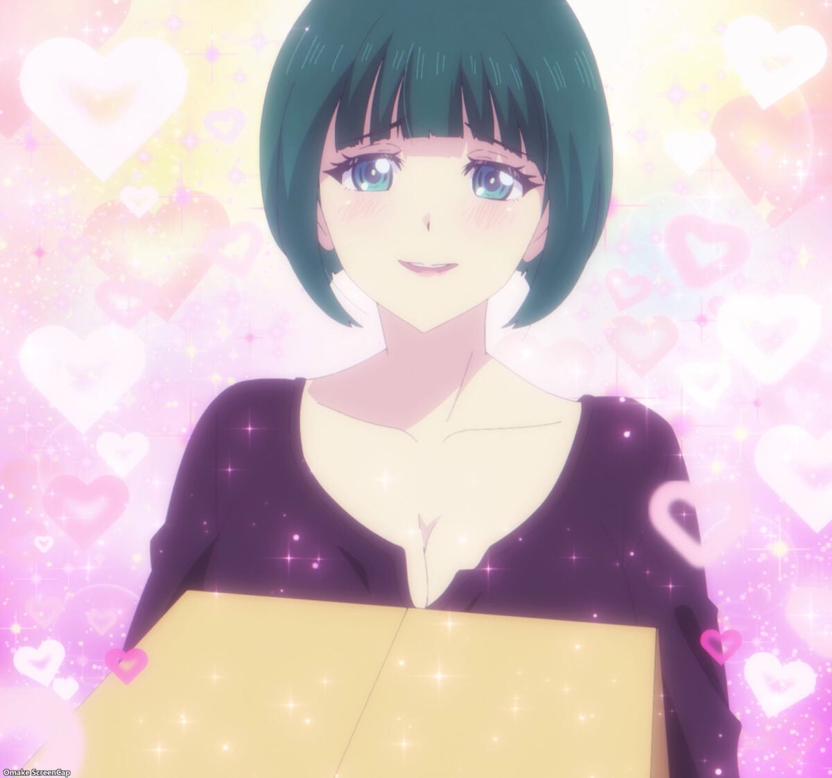 Goddess Café Terrace Episode 23 Shiragiku Carries Box