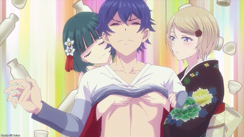 Goddess Café Terrace Episode 24 [END] Drunk Shiragiku Akane Strip Hayato