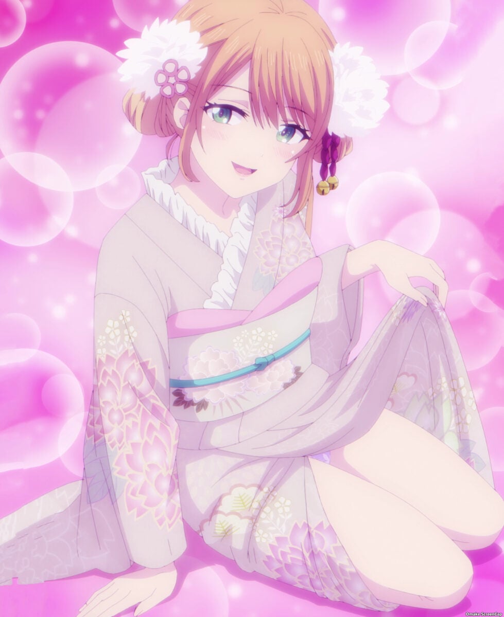 Goddess Café Terrace Episode 24 [END] Riho Shows Kimono Legs