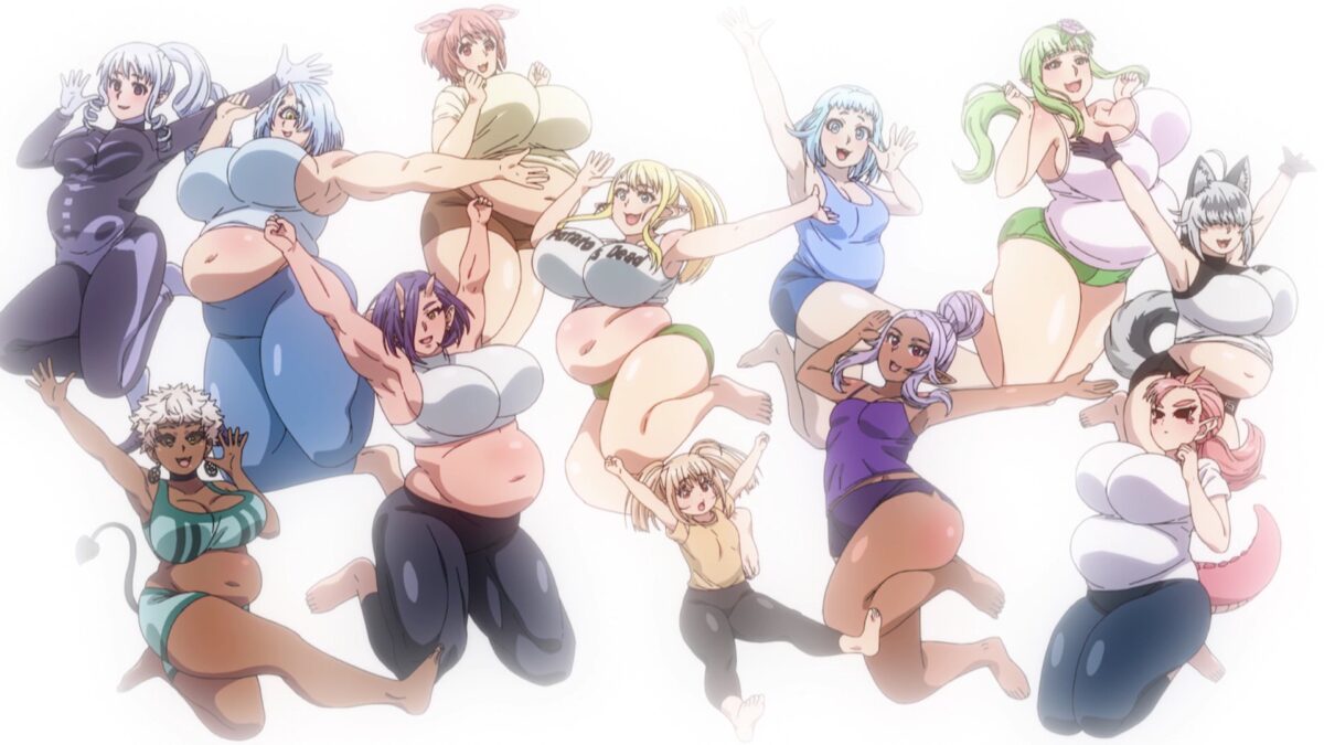 Plus Sized Elf Episode 10 ED Monster Girls Jump Pose