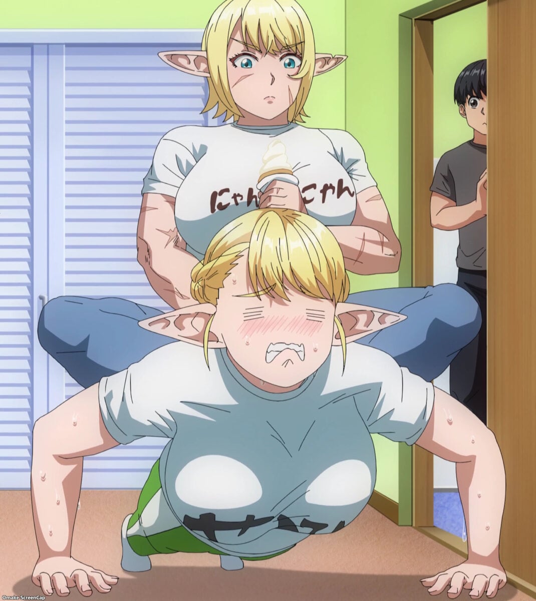 Plus Sized Elf Episode 12 [END] Ooeda Sits On Elfuda Push Up