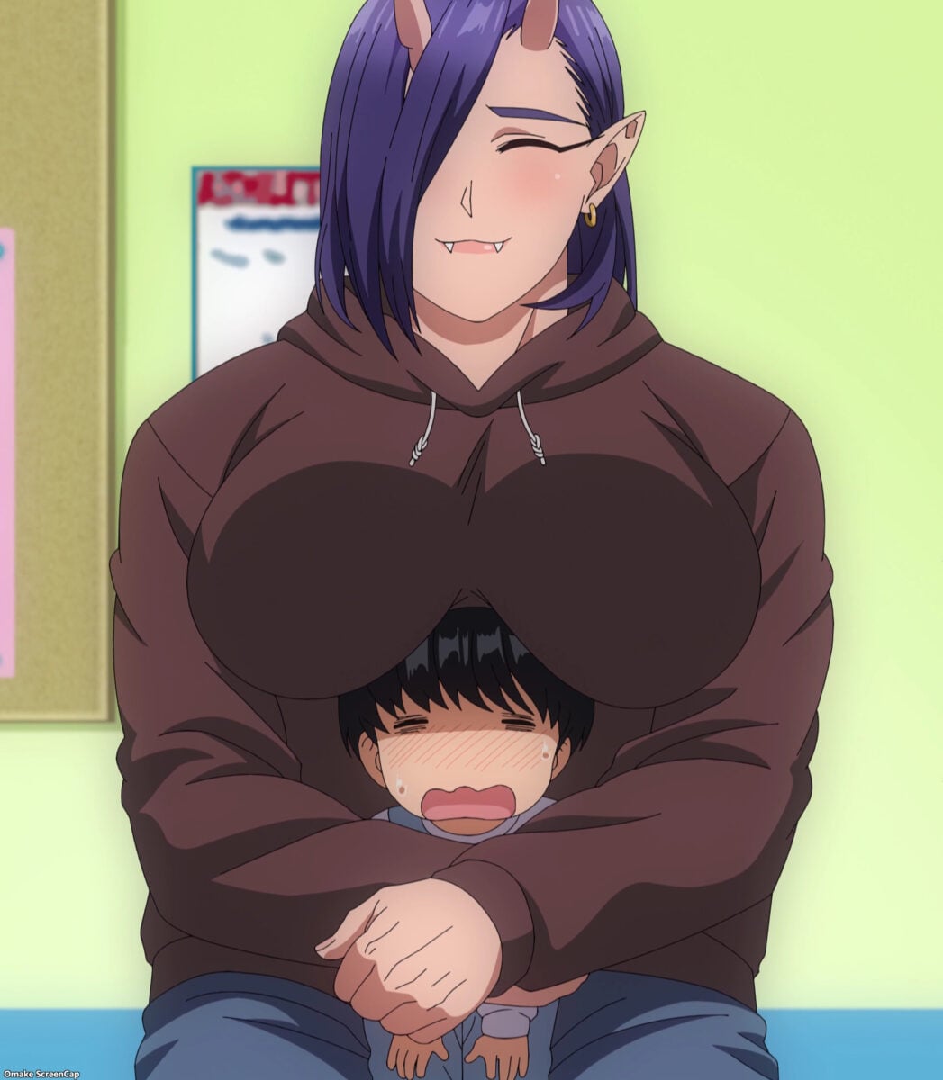 Plus Sized Elf Episode 9 Oga Sits With Naoe In Lap