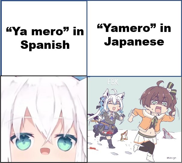 Yamero Spanish Vs Japanese